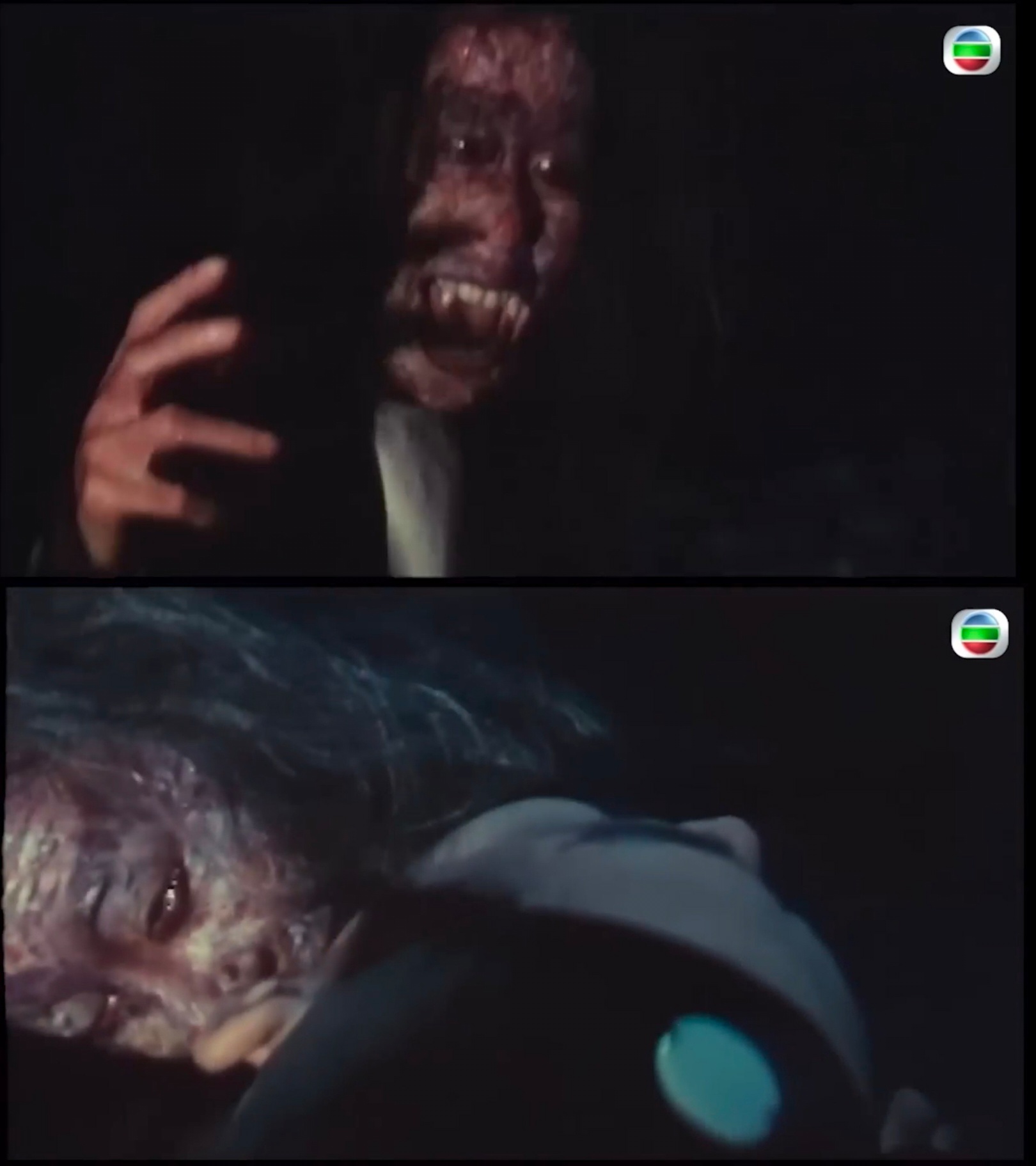TVB又放嚇死過人嘅老鬼片嘞，哈哈